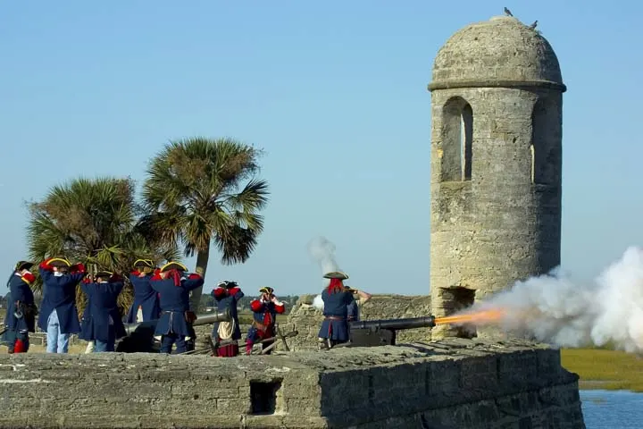 Things to do in St. Augustine Florida in 2020: Hear cannons fly at the Castillo de San Marcos