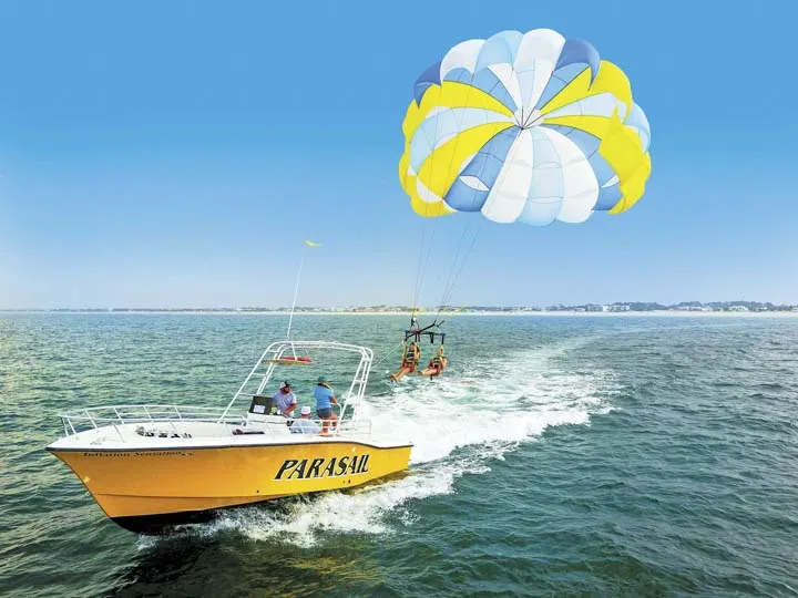 Things to do in St. Augustine Florida in 2020: Explore St. Augustine by air through parasailing