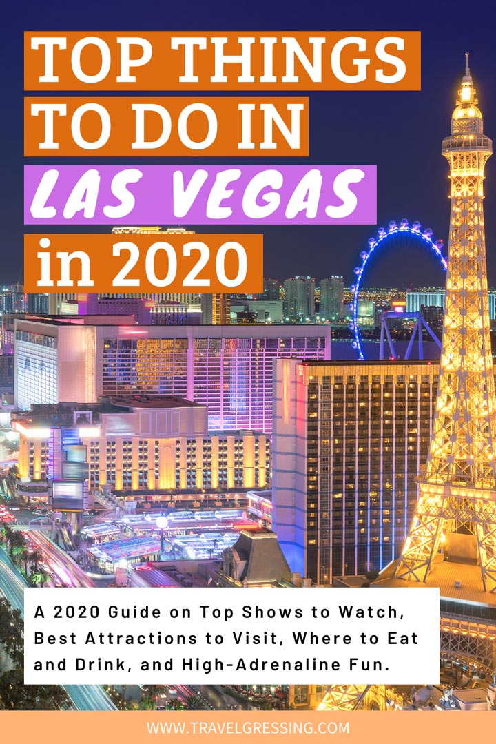 Check out my guide on top things to do in Las Vegas in 2020 featuring top Las Vegas shows to watch, new attractions, new restaurants, spas for relaxation and rejuvenation, and activities to pump up your adrenaline.

*#LasVegas | Las Vegas | Las Vegas Travel | Las Vegas Things To Do | Las Vegas Vacation | Las Vegas Weekend | What to do in Las Vegas | Las Vegas Attractions | Nevada | USA