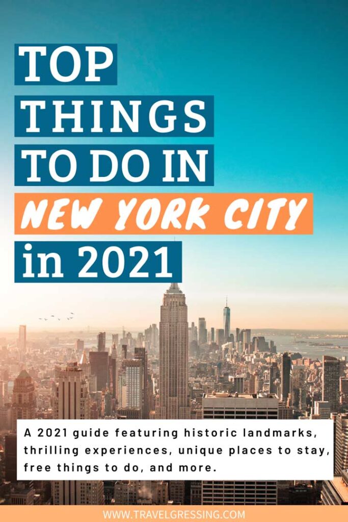 Top Things to Do in New York City in 2021