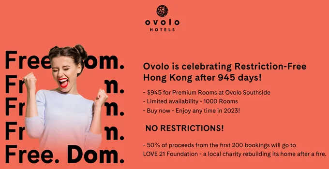 A Restriction-FREE 2023: Ovolo Hong Kong Is Celebrating With An Offer Like No Other