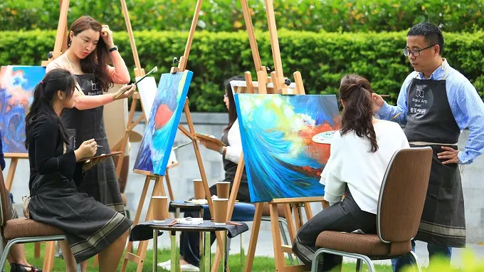 Paint And Sip By The Nile At The First Nile Boat By Four Seasons Hotel Cairo At The First Residence